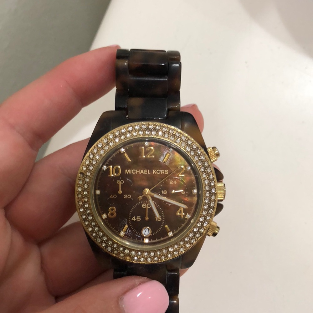 Michael Kors tortoise watch